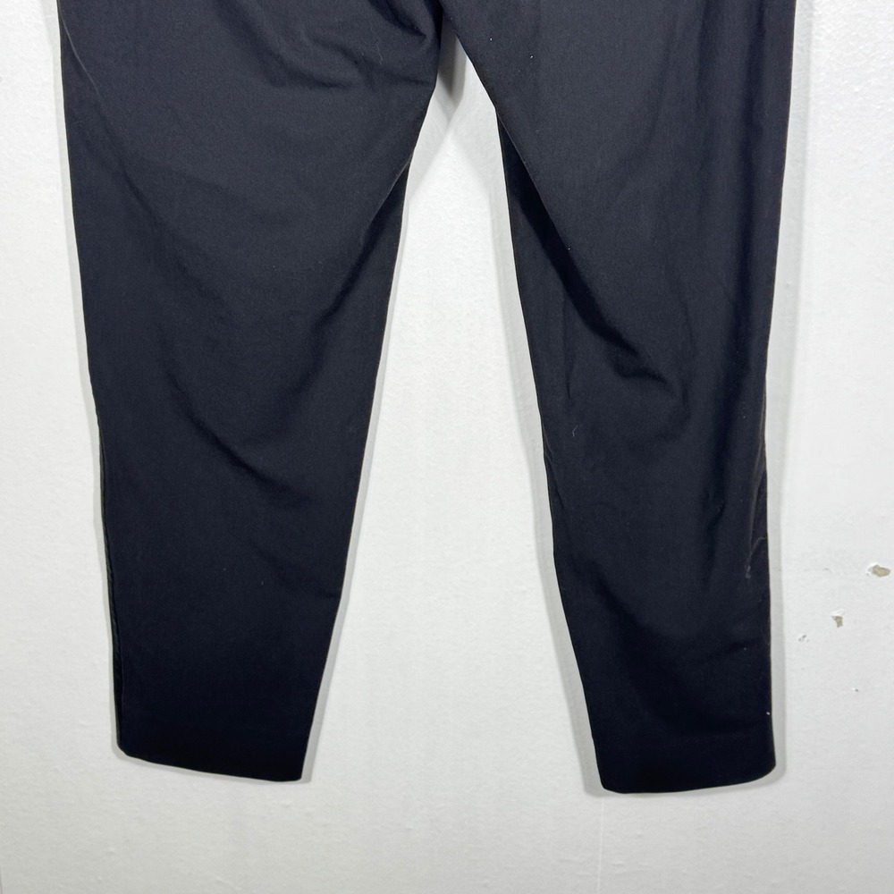 Lafayette 148 Black Pull On Tapered Pants Size Small Elastic Waist 27.5" Inseam - Picture 5 of 13